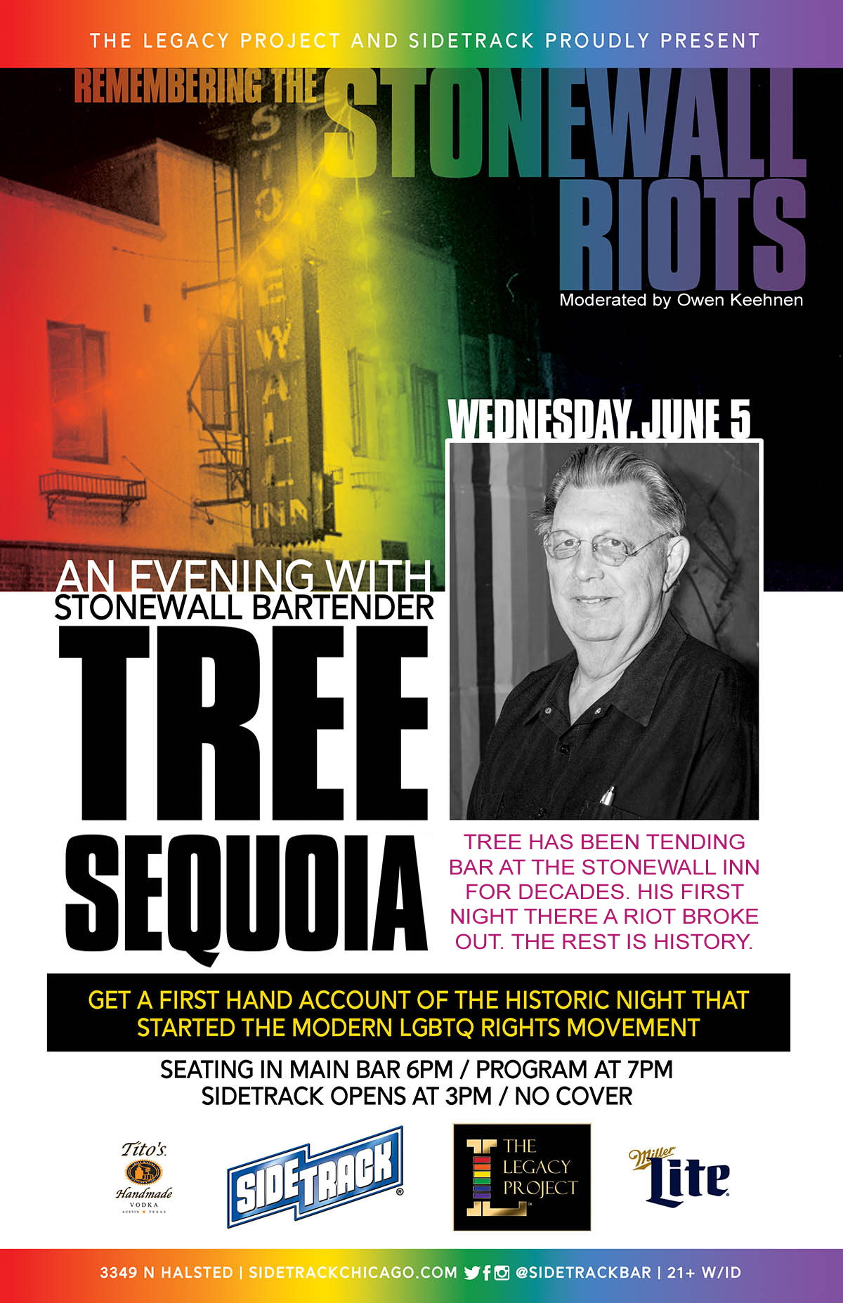LEGACY LIVE Remembering Stonewall An Evening With Tree Sequoia 2019